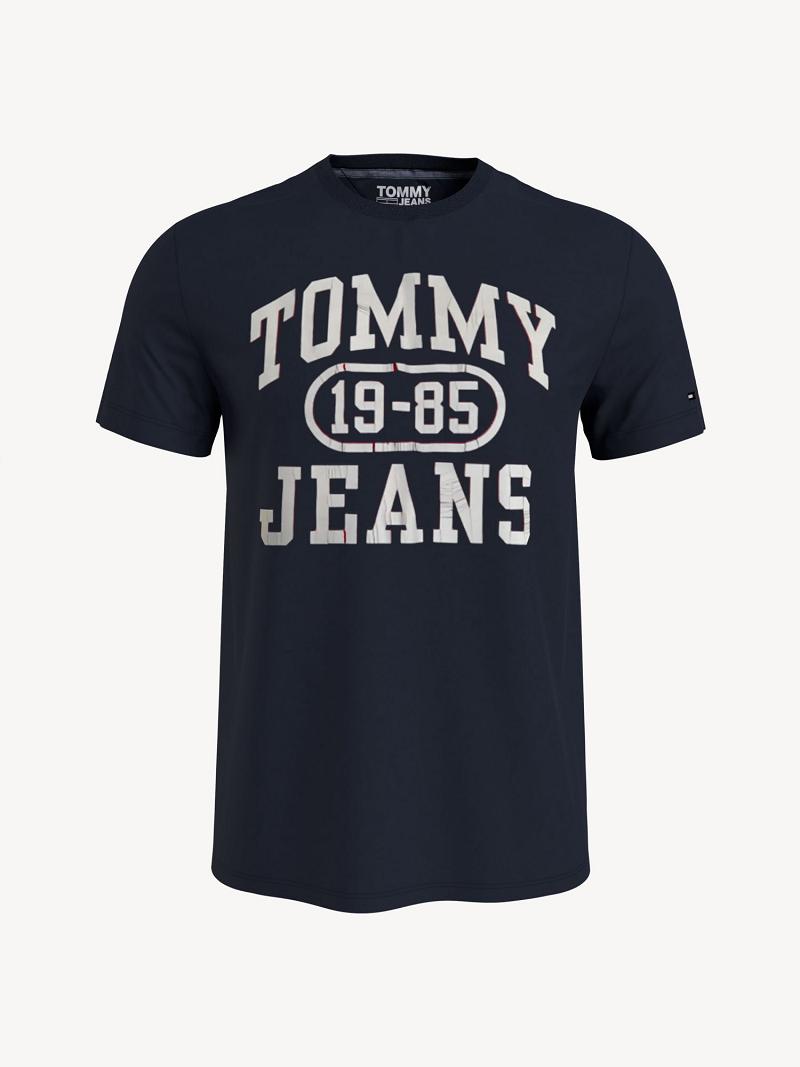 Camiseta Tommy Hilfiger Torn logo Azul Marino | MX_M31088