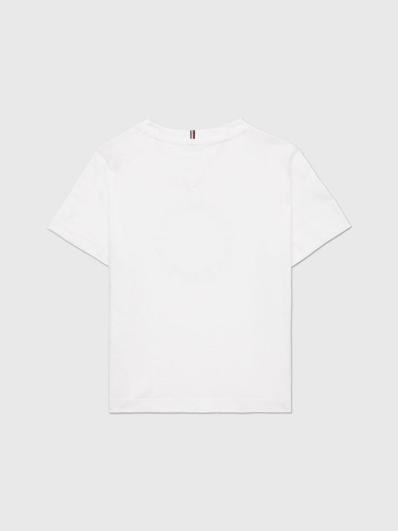 Camiseta Tommy Hilfiger Tropics Blancos | MX_G1272