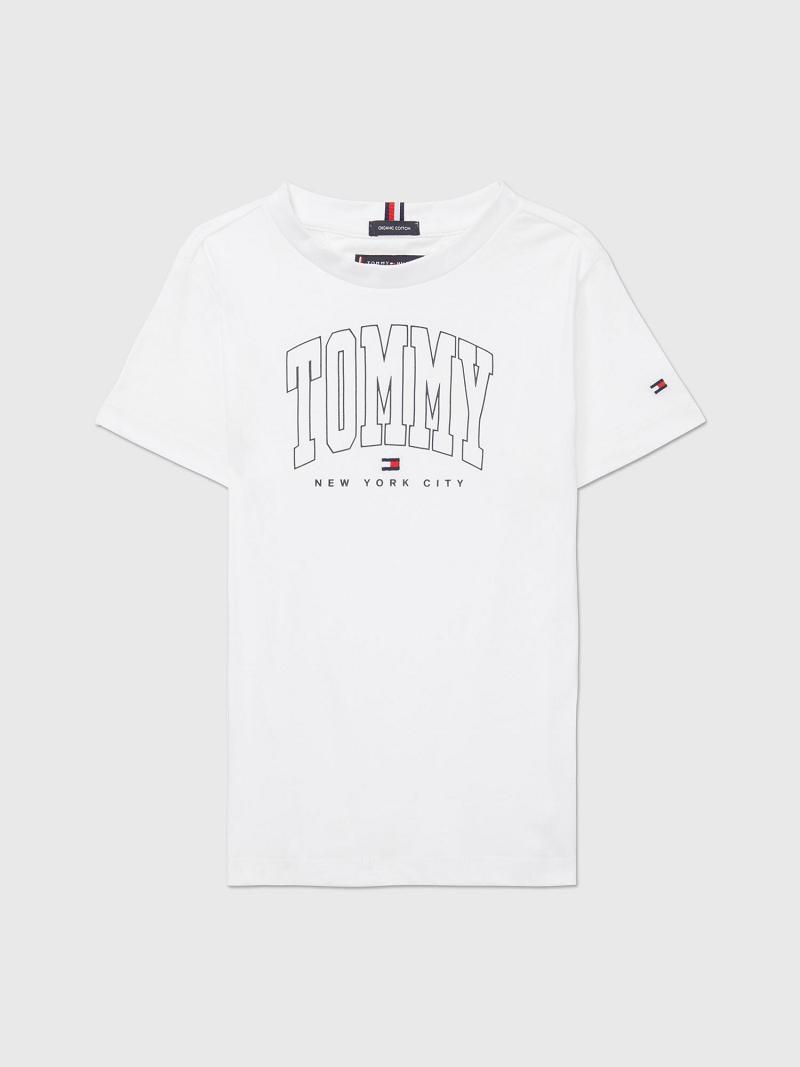 Camiseta Tommy Hilfiger Varsity Blancos | MX_G1275