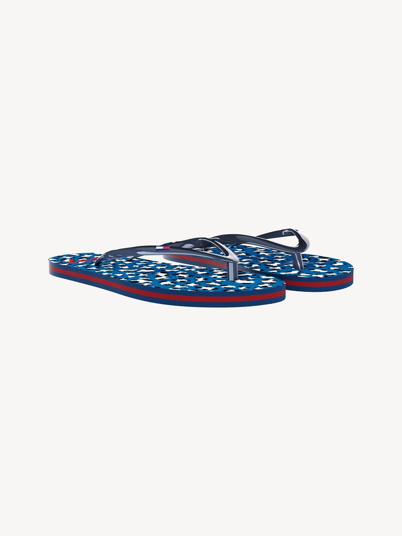 Chanclas Tommy Hilfiger Big Cheetah Azules | MX_G1293