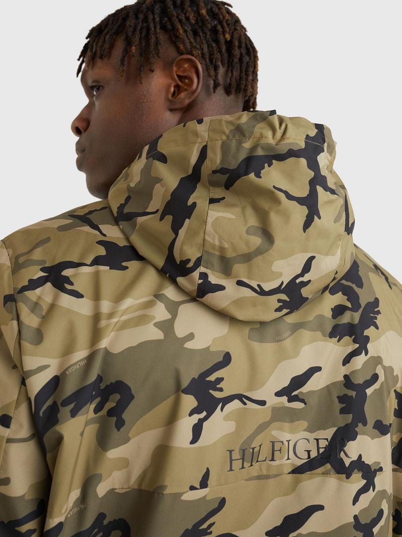 Chaquetas Tommy Hilfiger Camo hooded Verdes Camuflados | MX_M31394