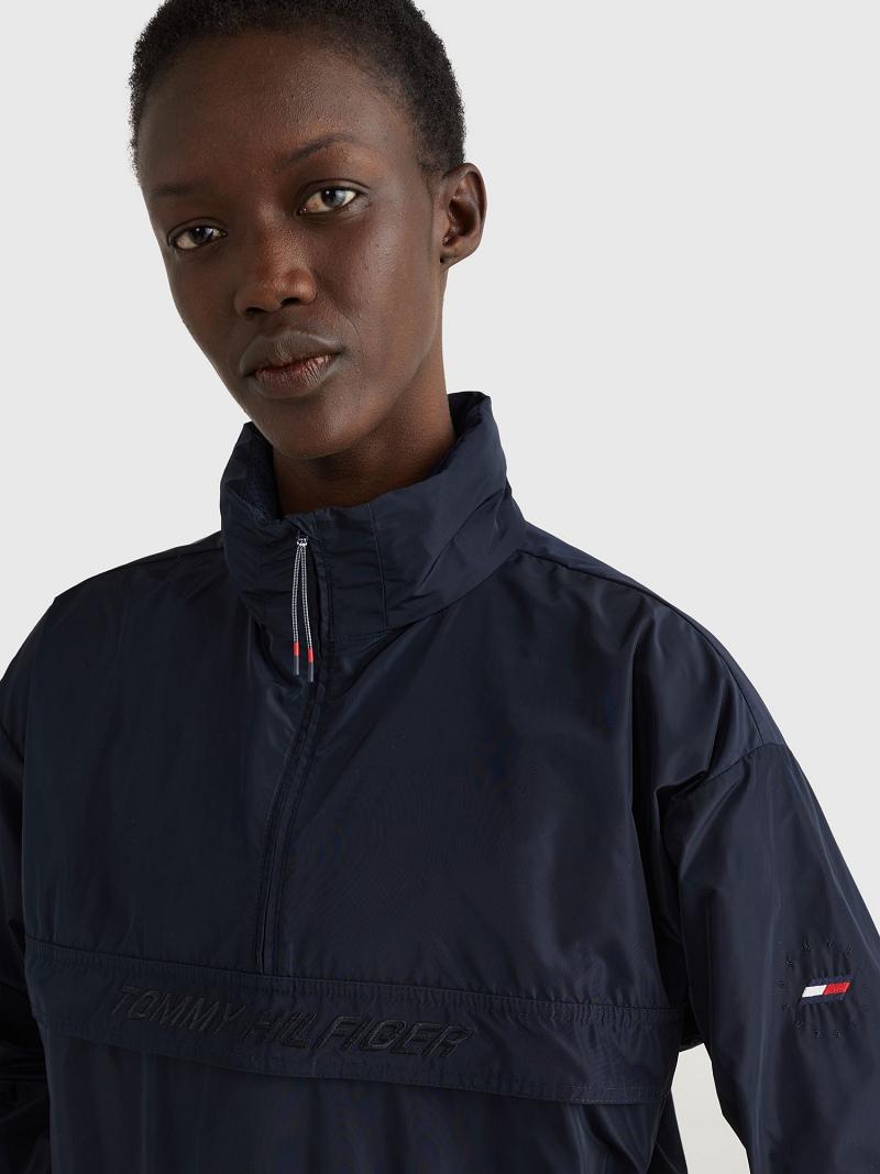 Chaquetas Tommy Hilfiger Half-Zip Anorak Azules | MX_W21178