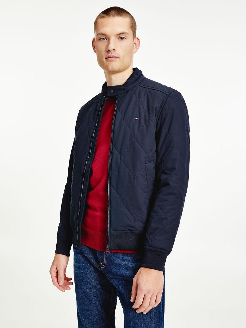 Chaquetas Tommy Hilfiger Quilted bomber Azul Marino | MX_M31412