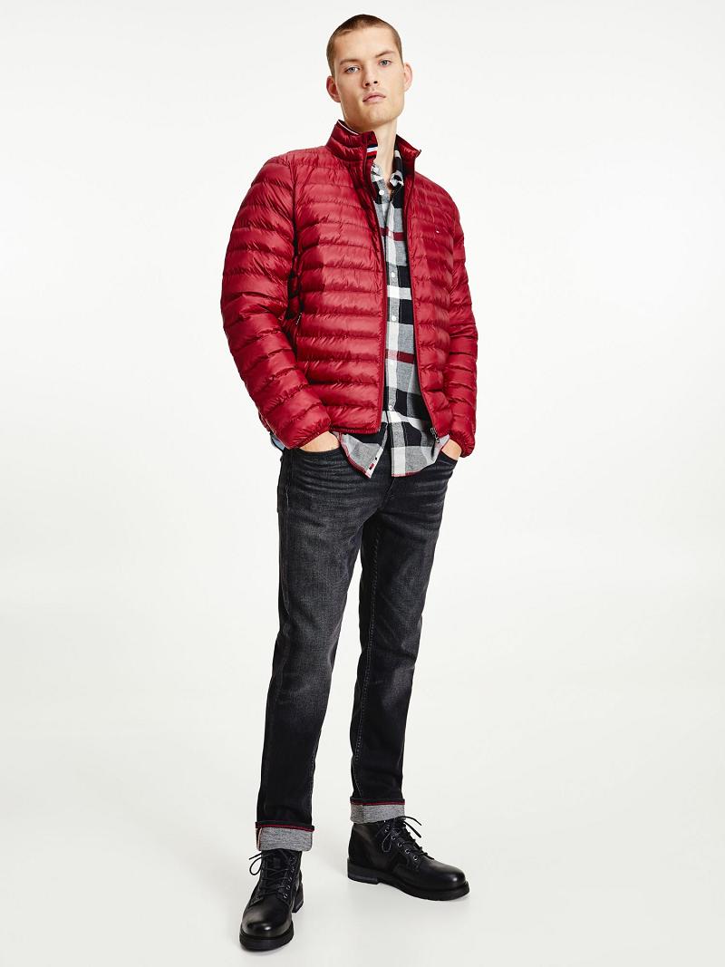 Chaquetas Tommy Hilfiger Recycled packable Rojos | MX_M31416