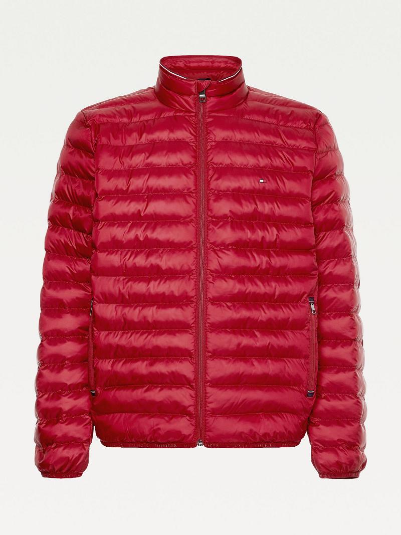 Chaquetas Tommy Hilfiger Recycled packable Rojos | MX_M31416