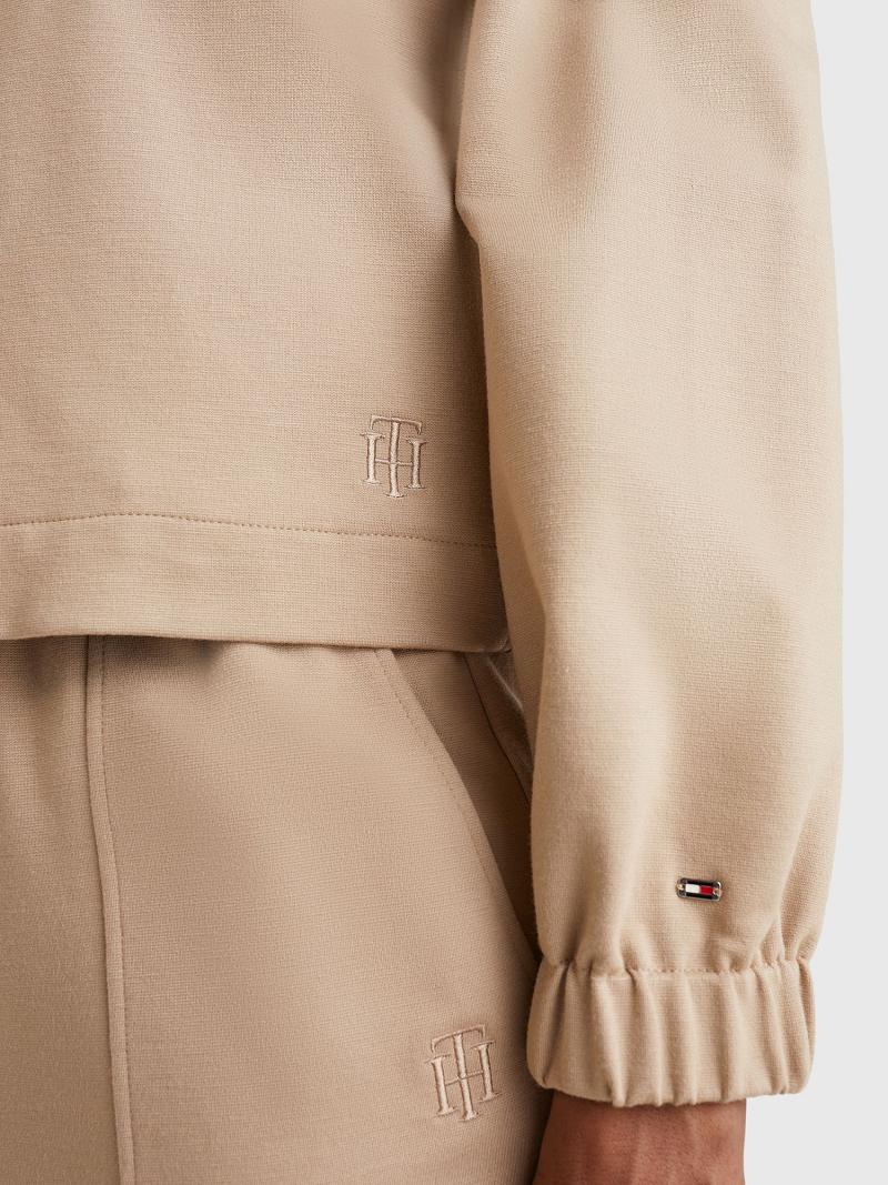 Chaquetas Tommy Hilfiger Relaxed Fit Flight Beige | MX_W21183