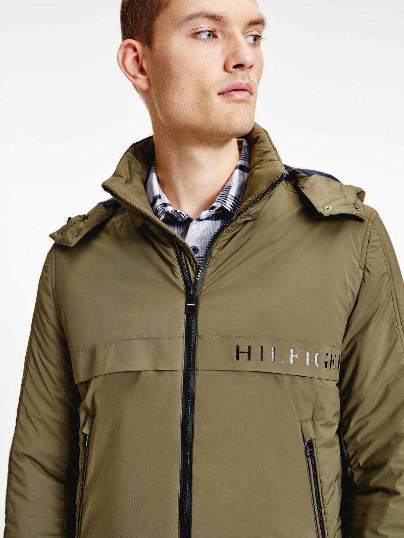 Chaquetas Tommy Hilfiger Removable hood Verdes | MX_M31420