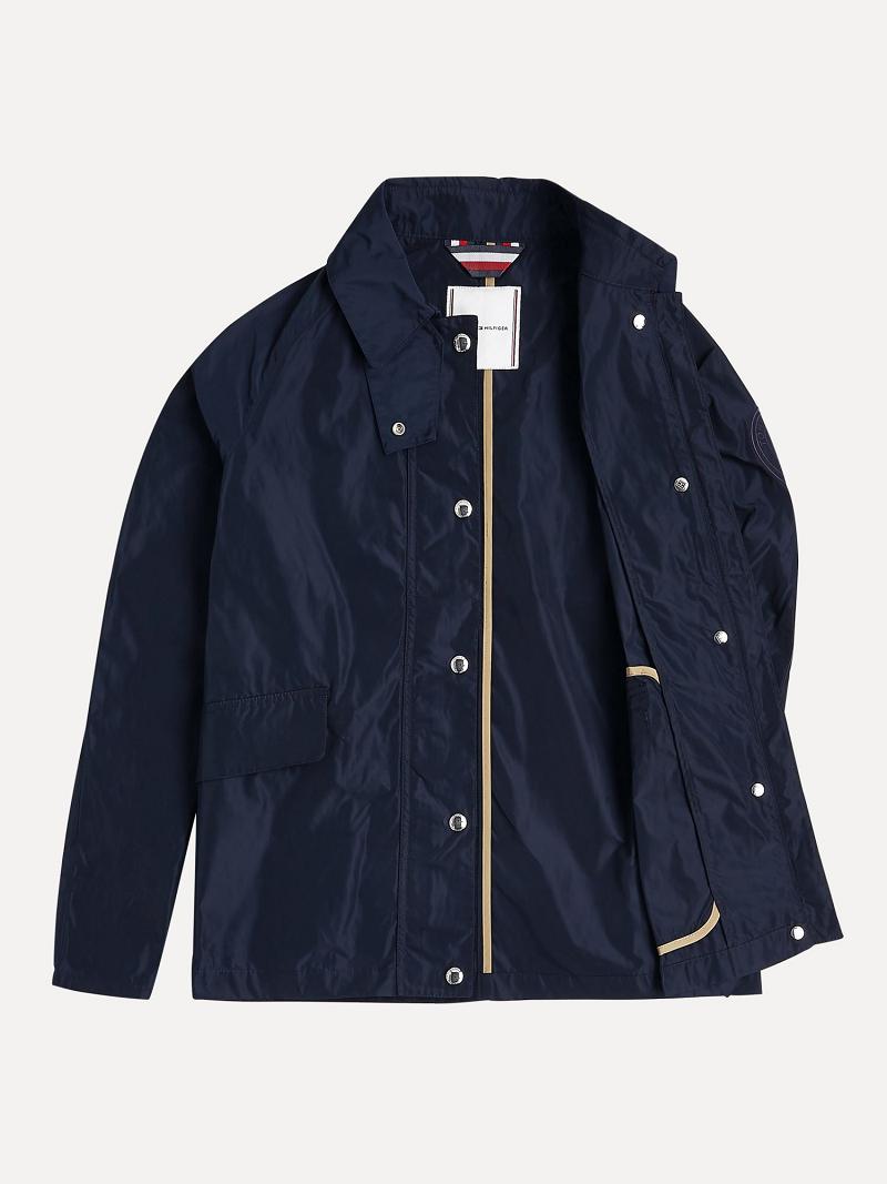 Chaquetas Tommy Hilfiger Solid Chore Azules | MX_W21185