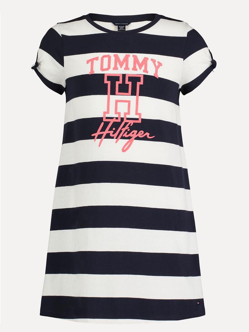 Dresses Tommy Hilfiger Big Rugby T-Shirt Azul Marino | MX_G1047