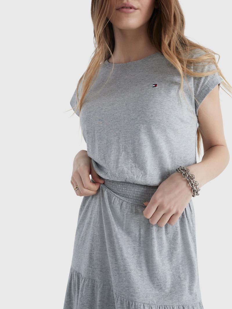 Dresses Tommy Hilfiger Cap-Sleeve T-Shirt Grises | MX_W21046