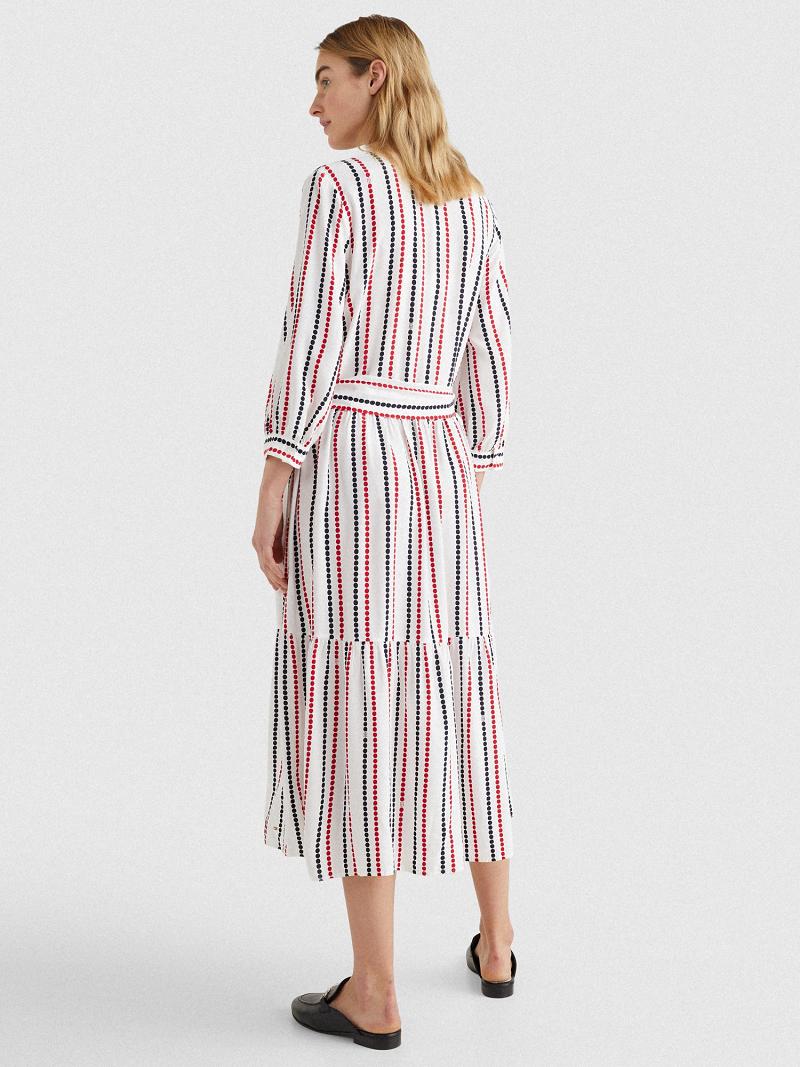 Dresses Tommy Hilfiger Dot Midi Shirtdress Stripes | MX_W21058