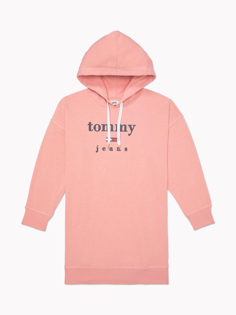 Dresses Tommy Hilfiger Essential French Terry Hoodie Rosas | MX_W21066