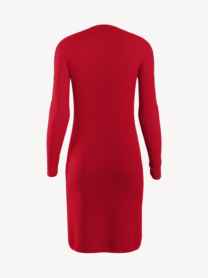 Dresses Tommy Hilfiger Essential Monogram Long-Sleeve Rojos | MX_W21068