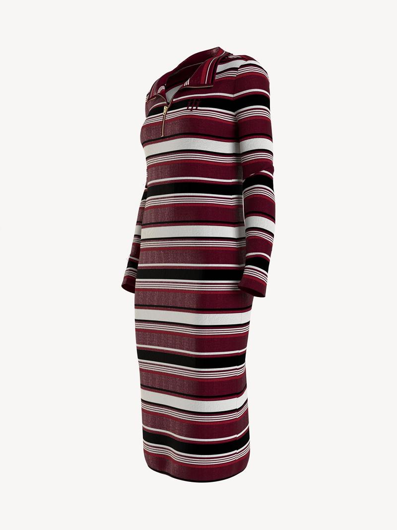 Dresses Tommy Hilfiger Essential Stripe Half-Zip Multicolor | MX_W21078