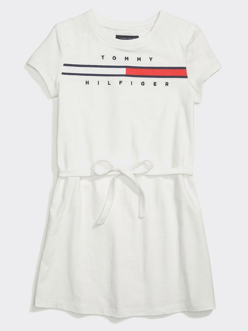 Dresses Tommy Hilfiger Flag T-Shirt Blancos | MX_G1059