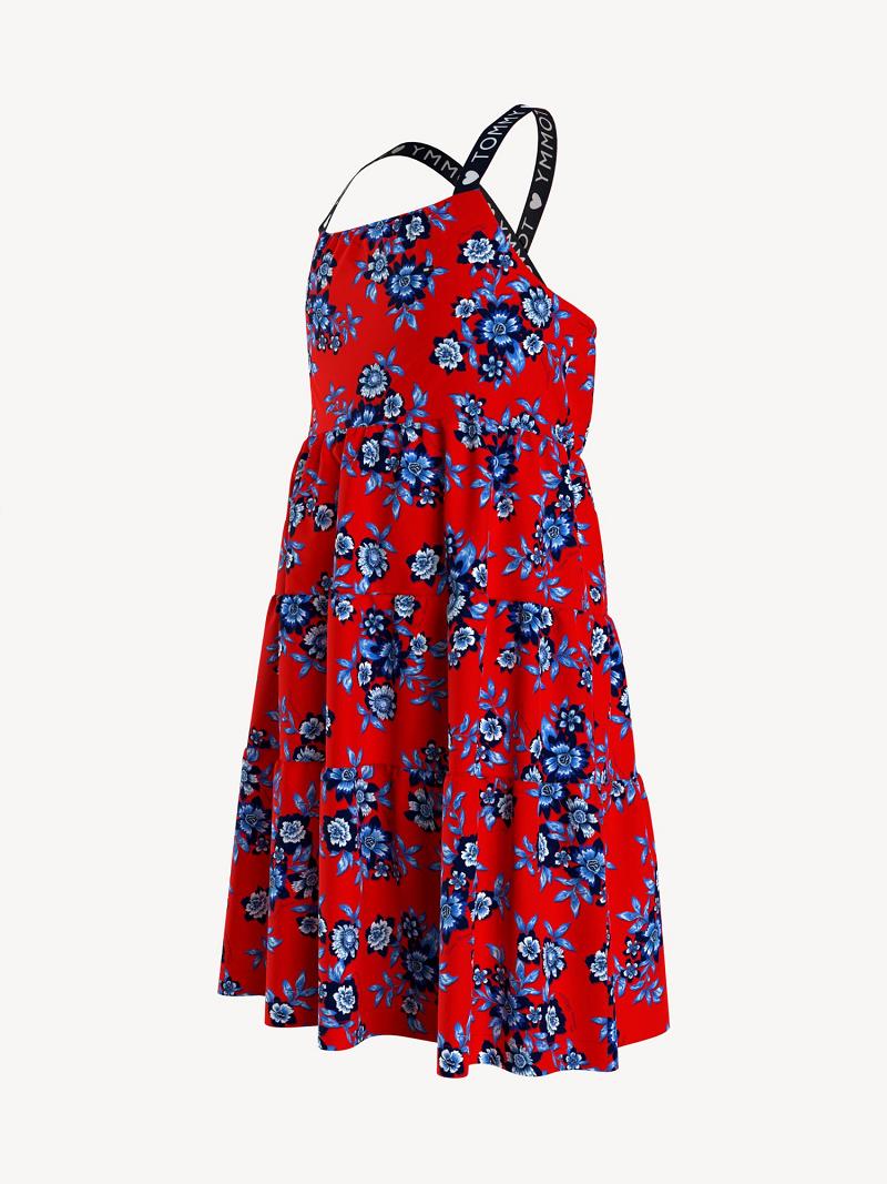 Dresses Tommy Hilfiger Floral Rojos | MX_G1061