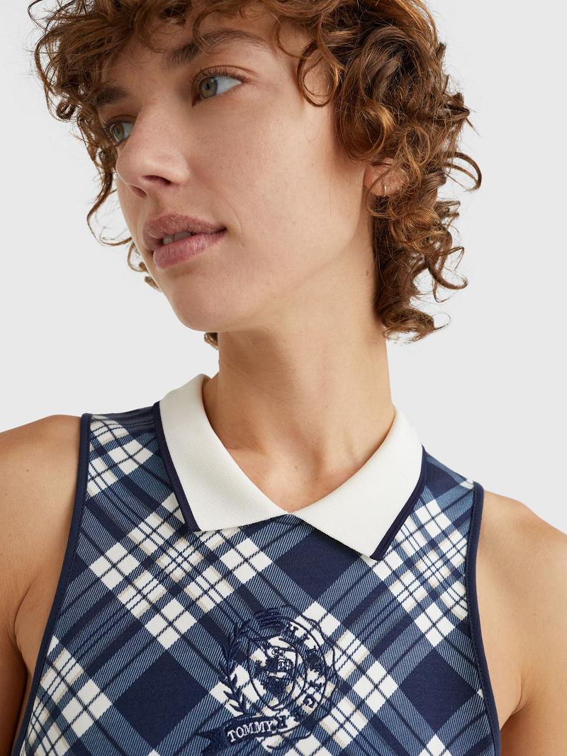 Dresses Tommy Hilfiger Icon Crest Midi Polo Azules | MX_W21095