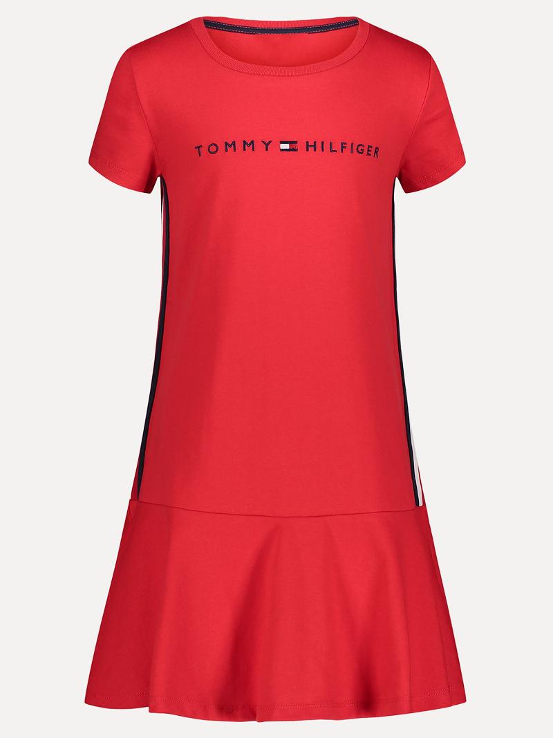 Dresses Tommy Hilfiger Logo T-Shirt Rojos | MX_G1075