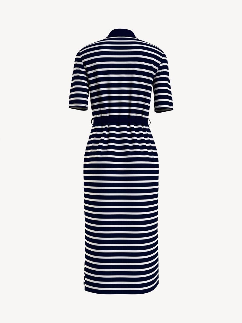 Dresses Tommy Hilfiger Polo Midi Azules | MX_W21106