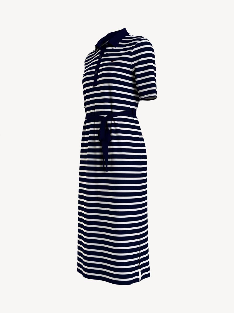 Dresses Tommy Hilfiger Polo Midi Azules | MX_W21106