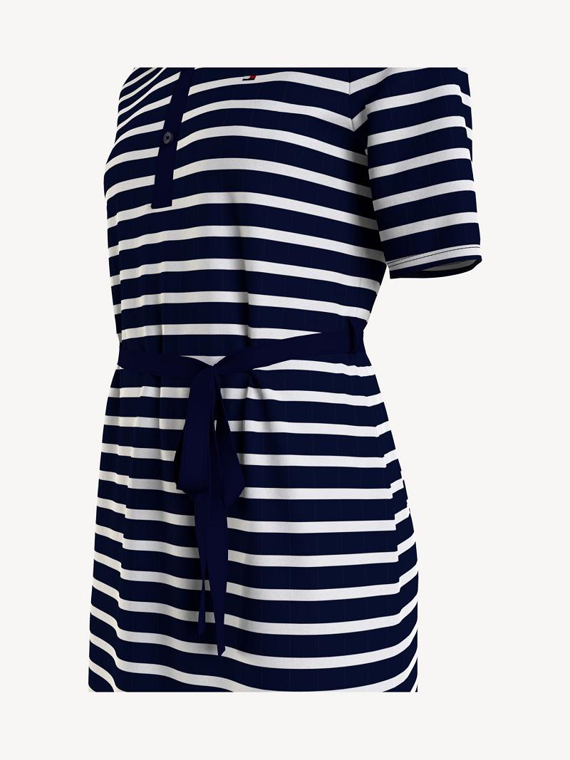 Dresses Tommy Hilfiger Polo Midi Azules | MX_W21106