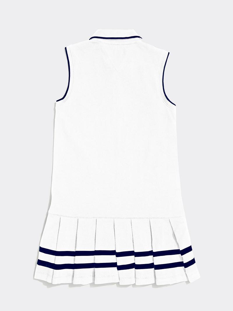 Dresses Tommy Hilfiger Sin Manga Tenis Blancos | MX_G1082