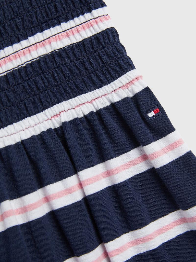 Dresses Tommy Hilfiger Smocked Azules | MX_G1083