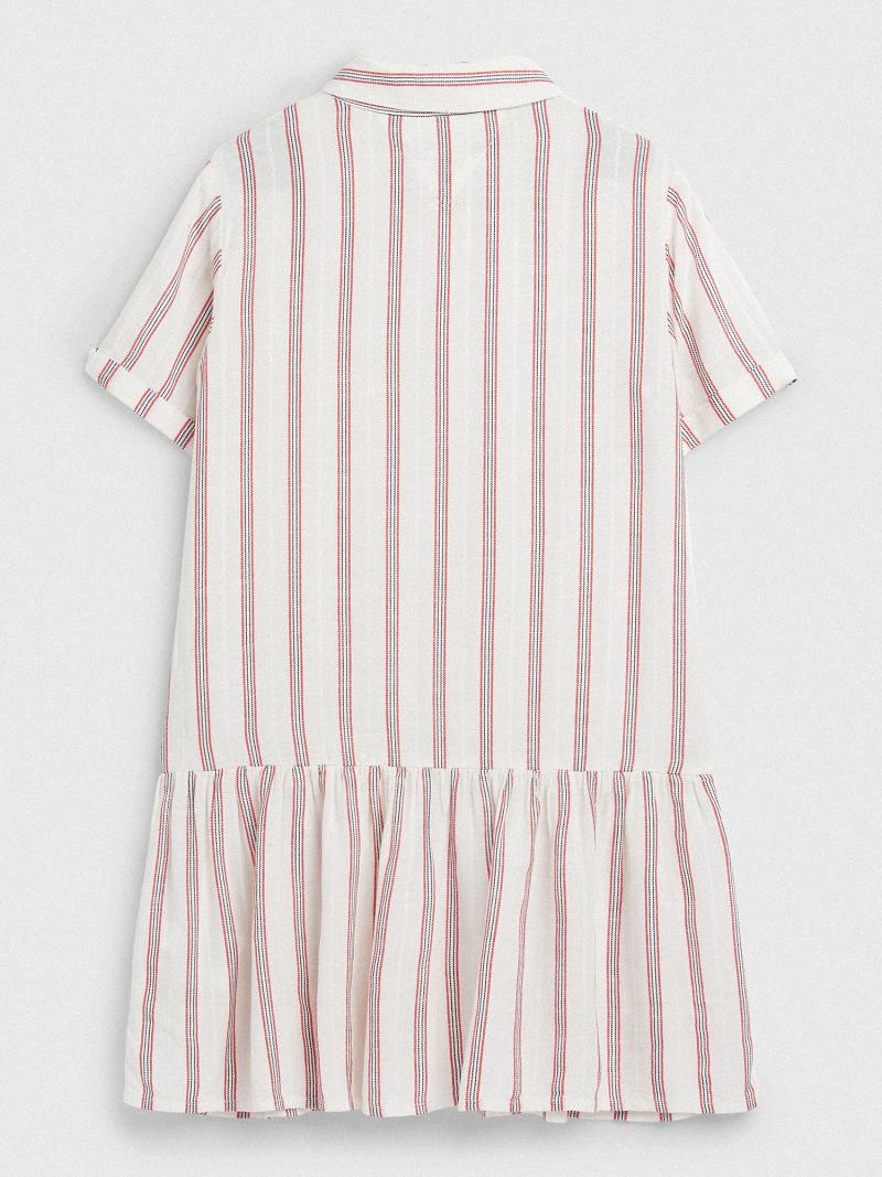 Dresses Tommy Hilfiger Stripe Blancos | MX_G1084