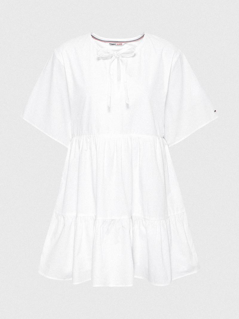 Dresses Tommy Hilfiger Tiered Kaftan Blancos | MX_W21134