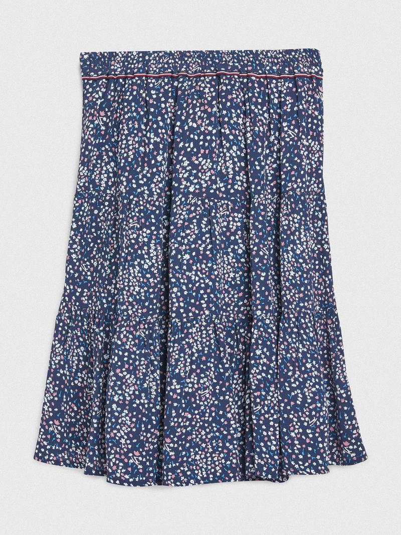 Falda Tommy Hilfiger Floral Azul Marino | MX_G1168