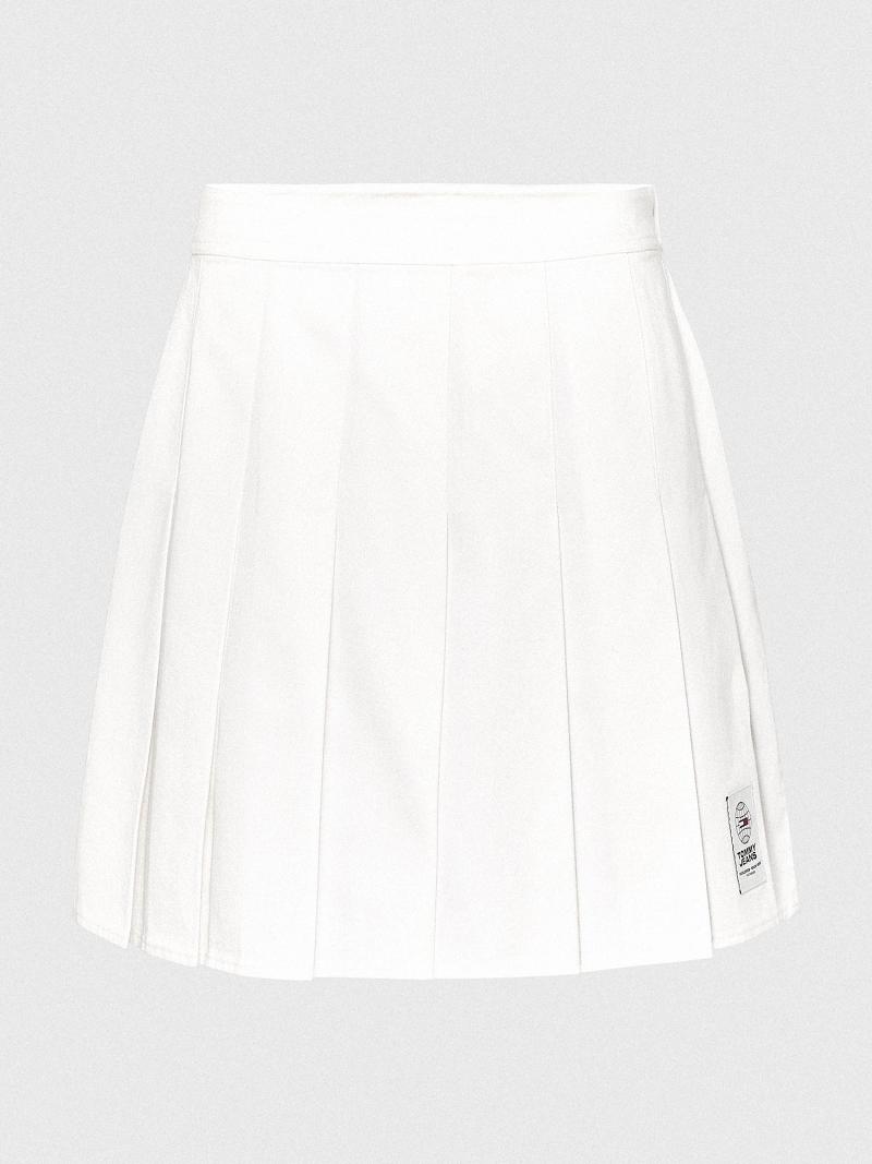 Falda Tommy Hilfiger Pleated Tenis Blancos | MX_W21334