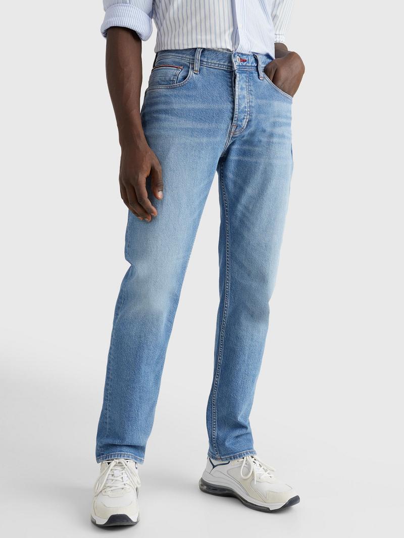 Jeans Tommy Hilfiger Denton straight fit organic cotton Azules | MX_M31362