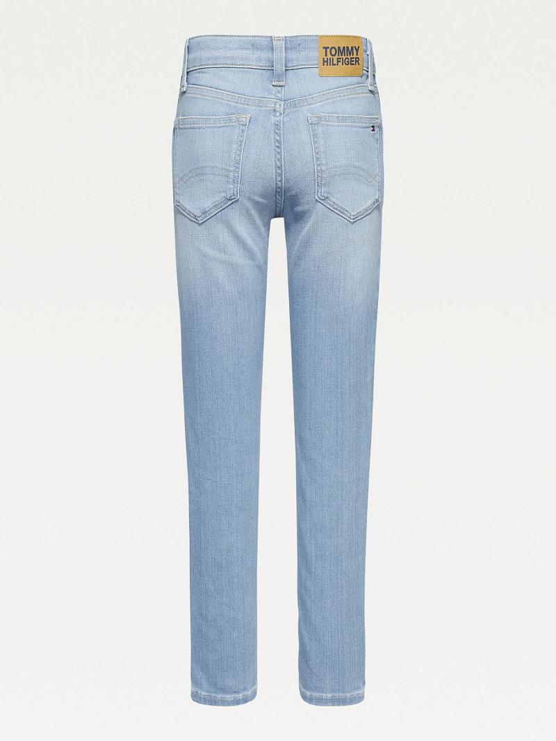 Jeans Tommy Hilfiger Organic Algodon Skinny Azules | MX_G1126