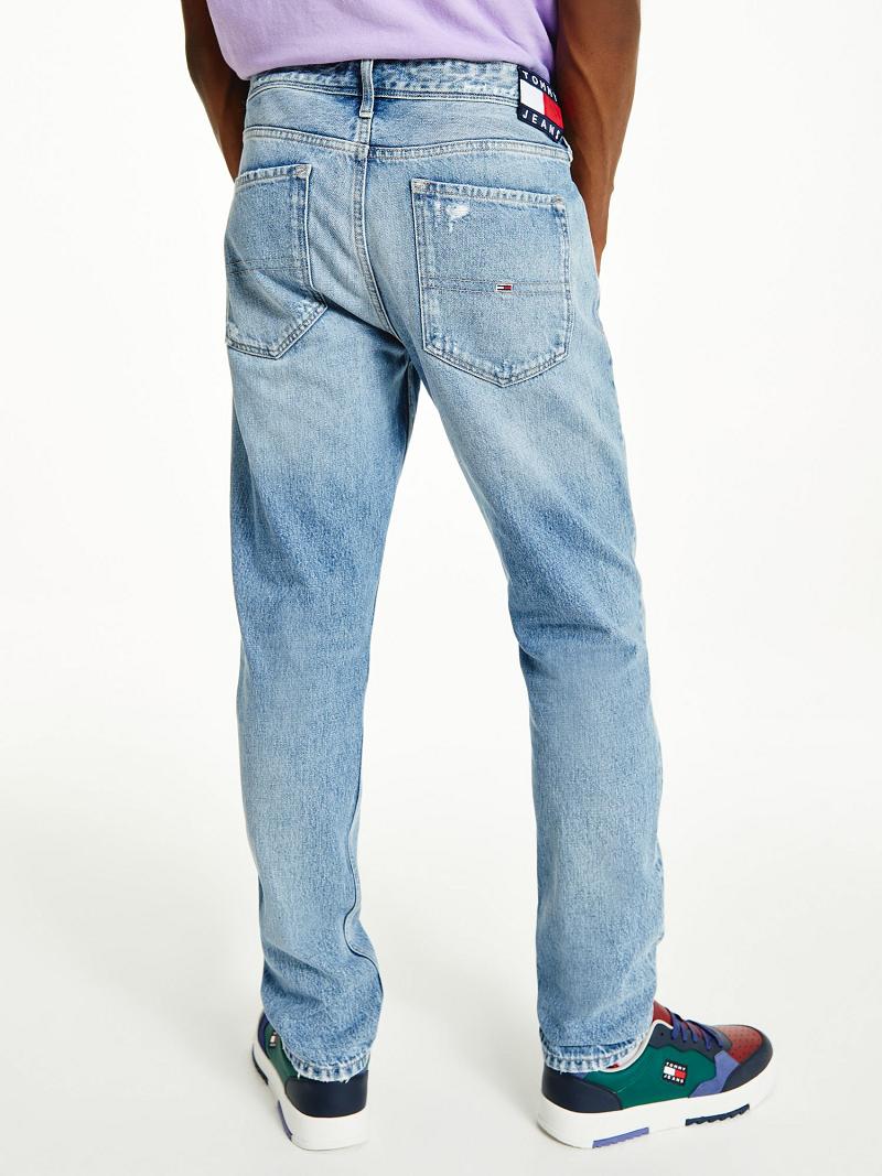 Jeans Tommy Hilfiger Slim Fit Light Wash Azules | MX_M31382