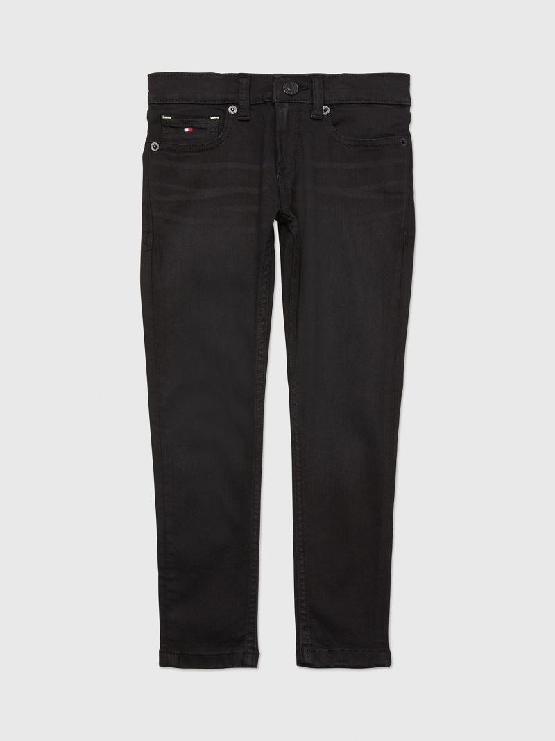 Jeans Tommy Hilfiger Straight Negros | MX_B2051