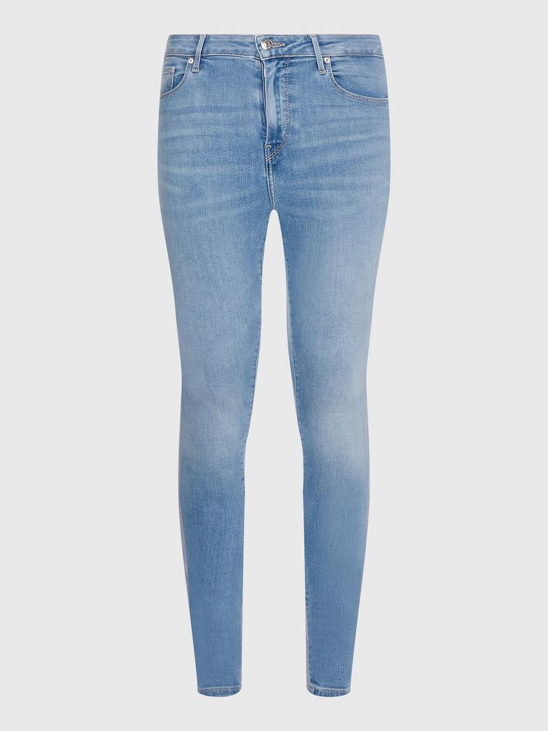 Jeans Tommy Hilfiger TH Flex Skinny Fit Light Wash Azules | MX_W21210