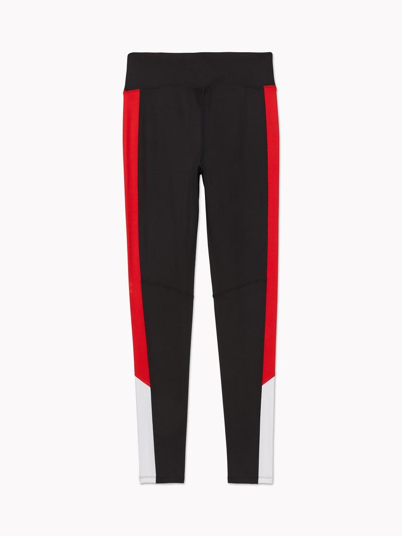 Leggins Tommy Hilfiger Essential Flag Colorblock Negros | MX_W21221