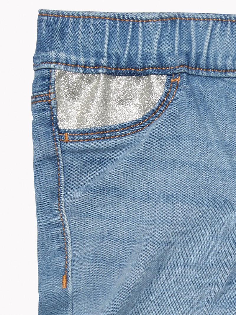 Leggins Tommy Hilfiger Pull-On Glitter Jegging Azules | MX_G1141