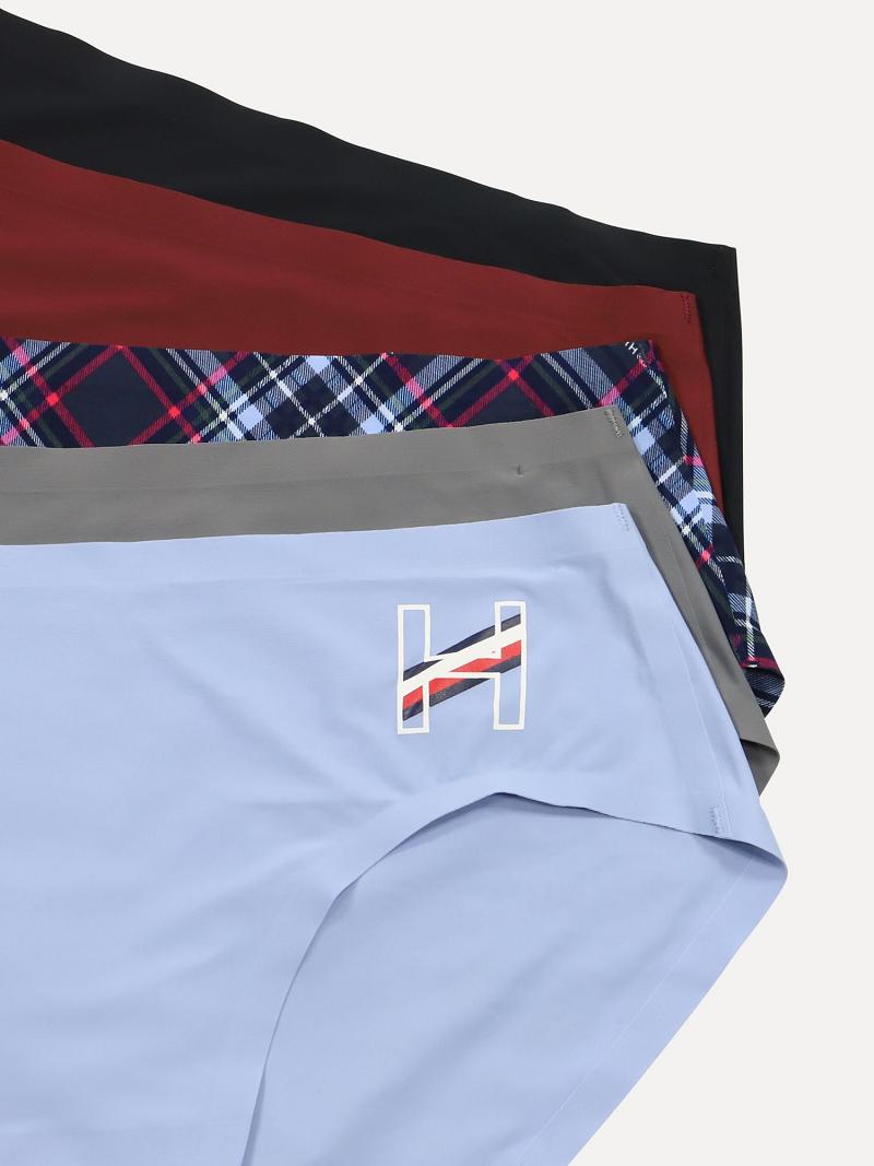 Lencería Tommy Hilfiger Bonded Algodon Hipster 5PK Azules | MX_W21550