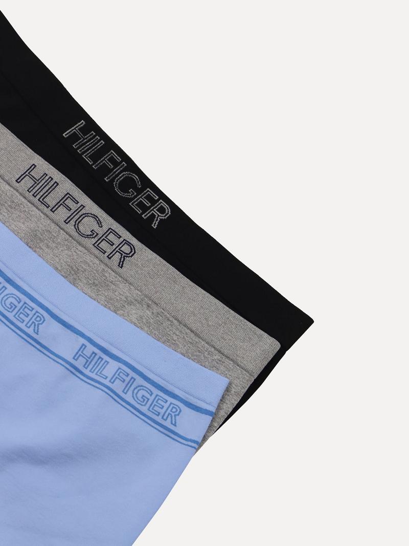 Lencería Tommy Hilfiger Seamless Boyshort 3PK Azules | MX_W21560