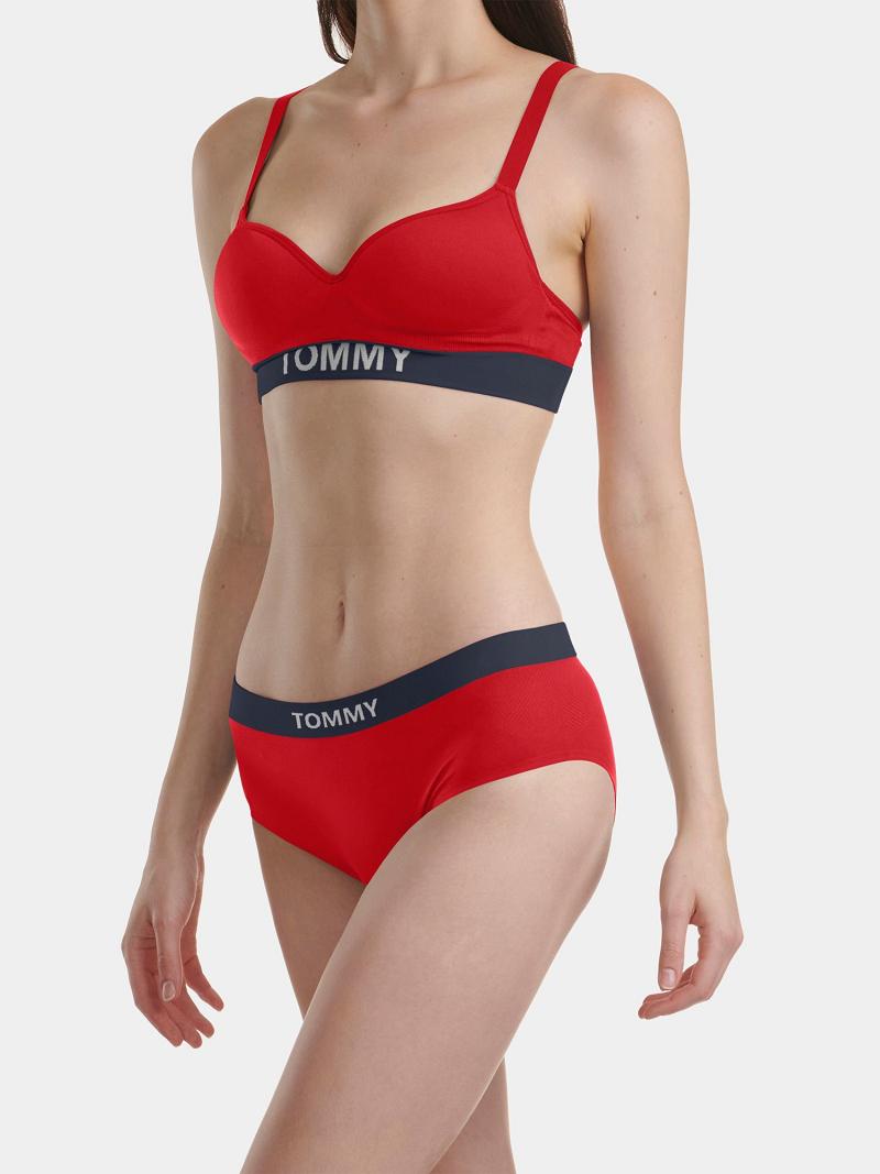 Lencería Tommy Hilfiger Tommy Logo Hipster Brief Rojos | MX_W21563