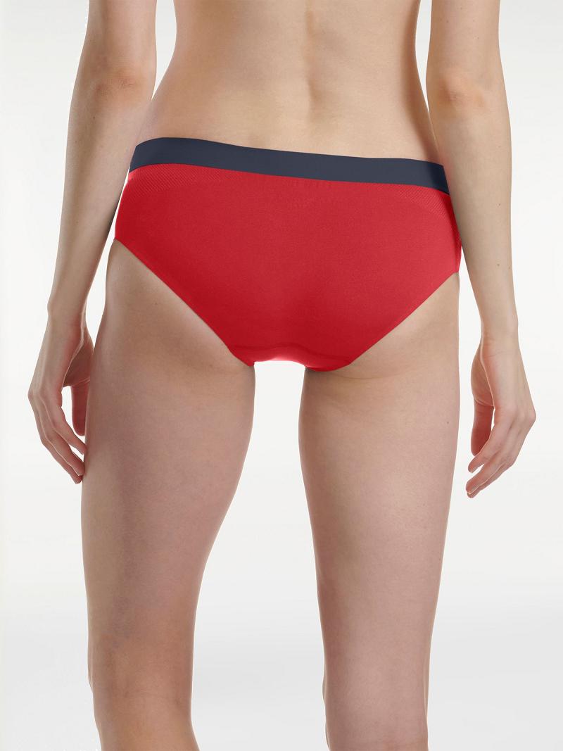 Lencería Tommy Hilfiger Tommy Logo Hipster Brief Rojos | MX_W21563