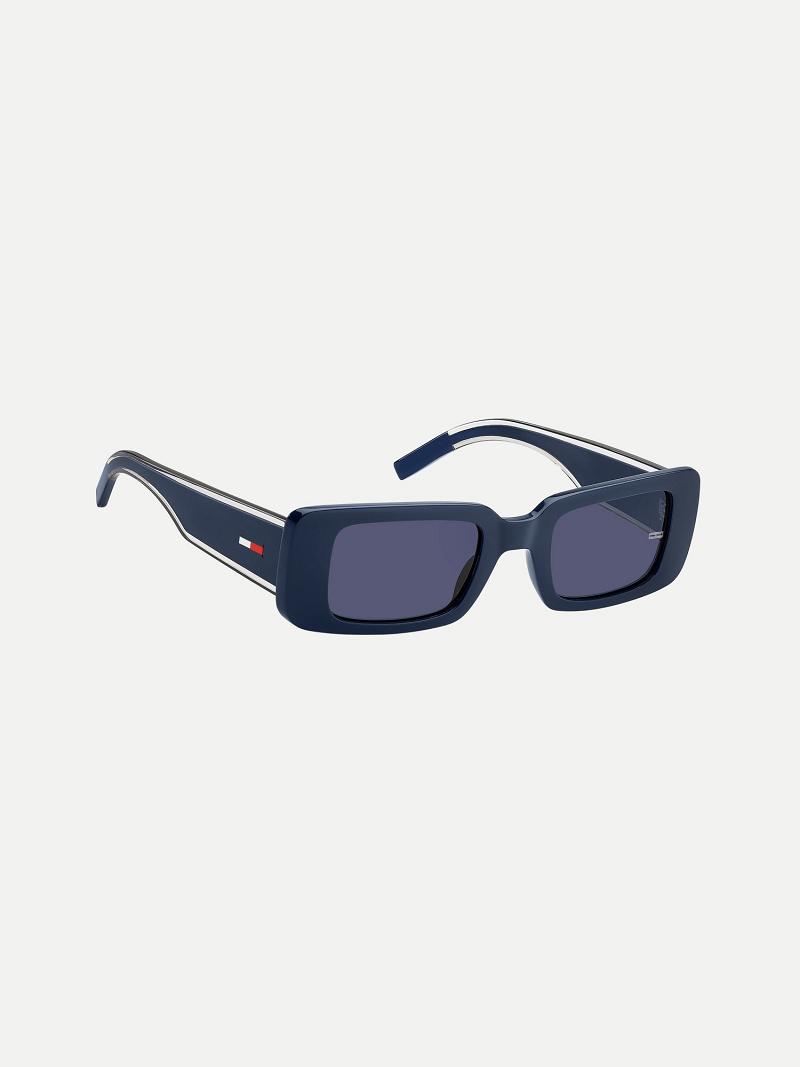 Lentes De Sol Tommy Hilfiger Block Frame Azules | MX_M31769