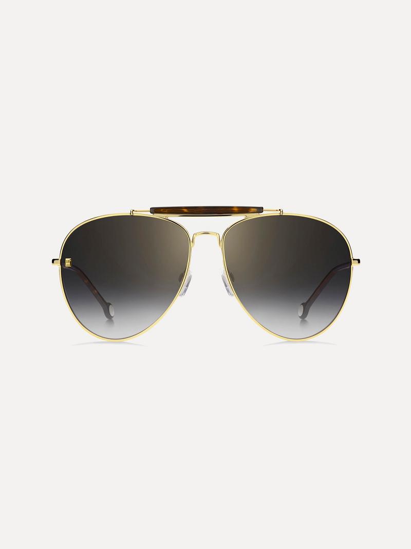 Lentes De Sol Tommy Hilfiger Pilot Sunglasses Negros | MX_W21676