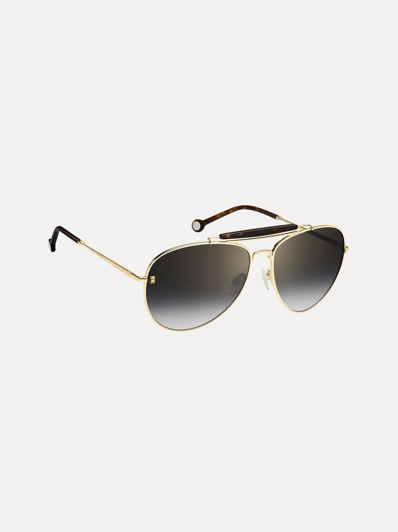 Lentes De Sol Tommy Hilfiger Pilot Sunglasses Negros | MX_W21676