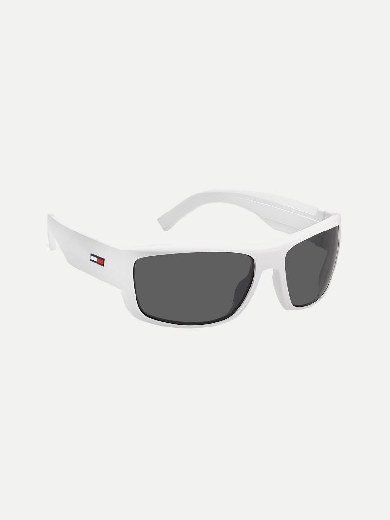 Lentes De Sol Tommy Hilfiger Wrap Deporte Blancos | MX_M31775