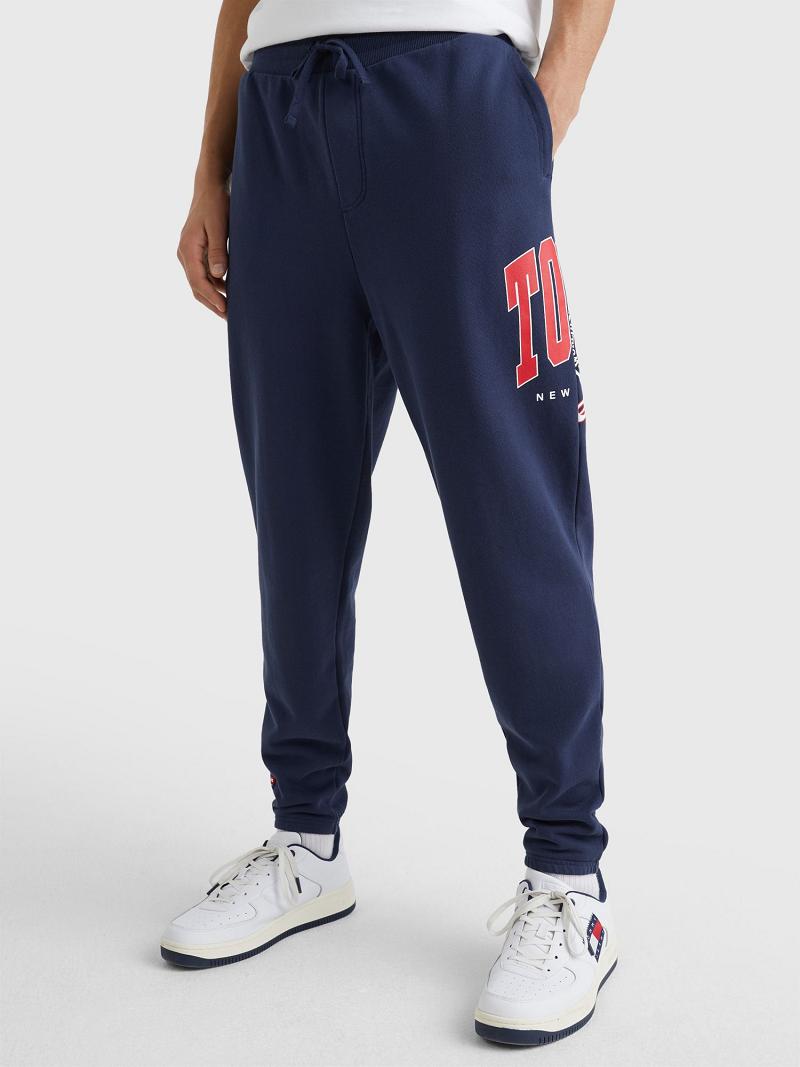 Pantalones Deportivos Tommy Hilfiger Collegiate Logo Azul Marino | MX_M31143