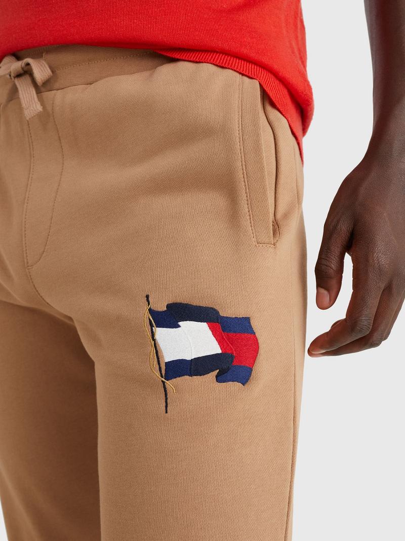 Pantalones Deportivos Tommy Hilfiger Wavy Flag Marrom | MX_M31152