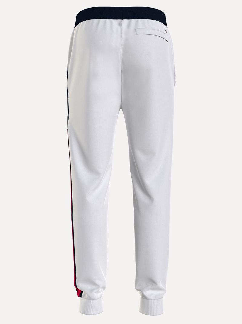 Pantalones Jogger Tommy Hilfiger Essential Logo Blancos | MX_M31347