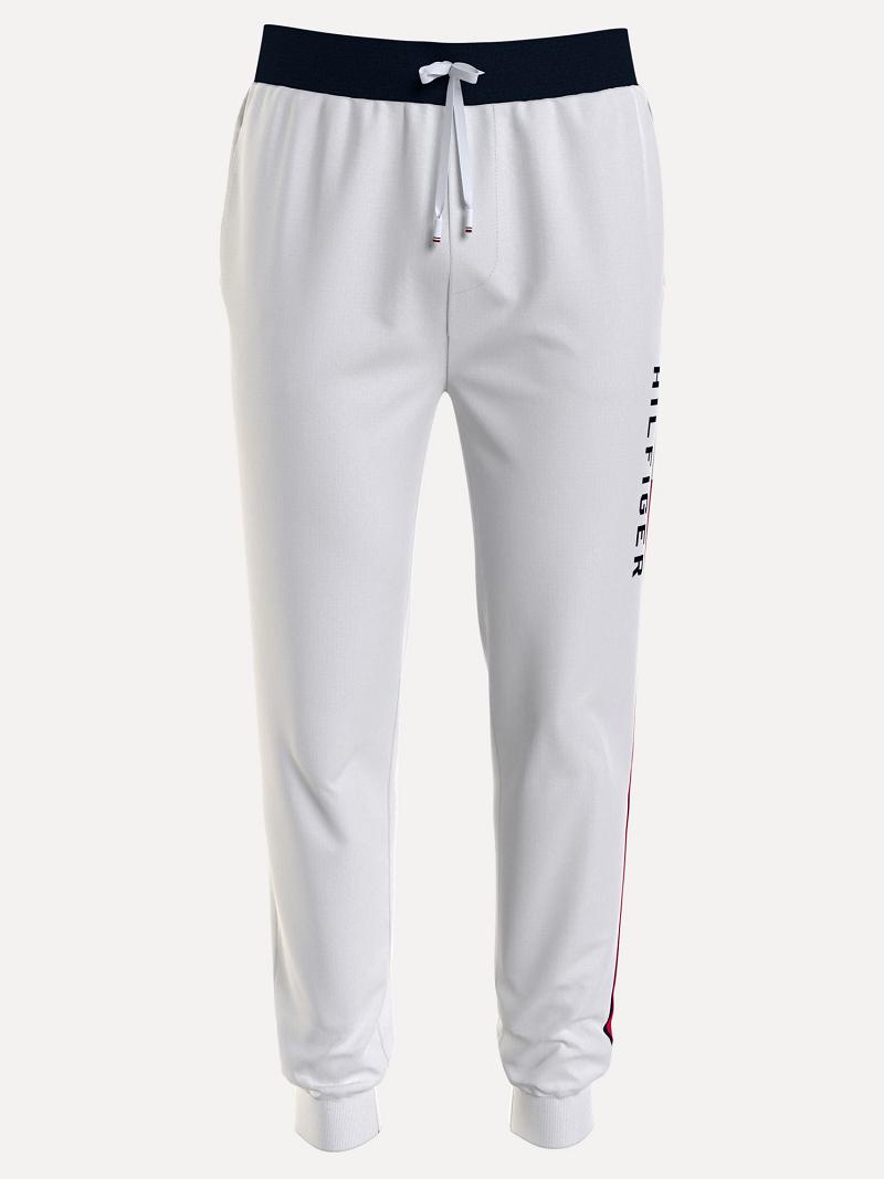 Pantalones Jogger Tommy Hilfiger Essential Logo Blancos | MX_M31347